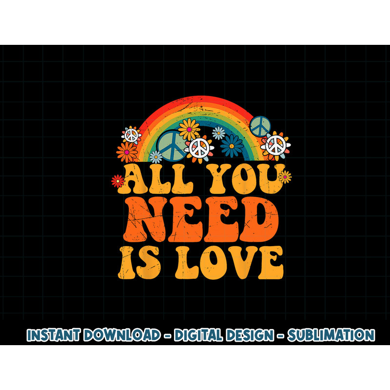 PEACE SIGN LOVE 60s 70s Tie Dye Hippie Costume Halloween png, sublimation copy.jpg