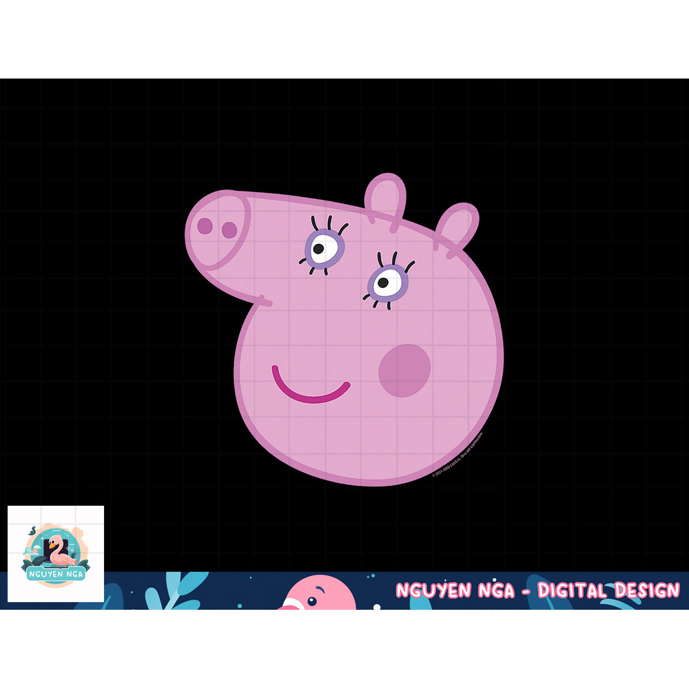 Peppa Pig Happy Mummy Pig Big Face png, sublimation copy.jpg