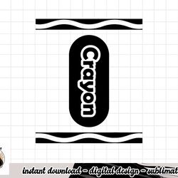 pick any color crayon box halloween costume couple & group png, sublimation copy