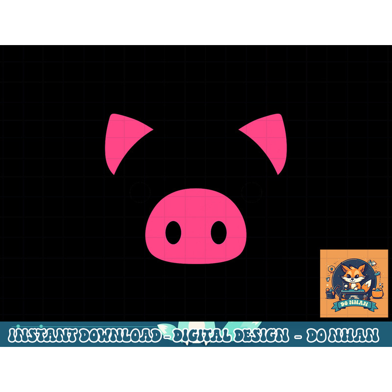 Pig Face Costume Funny Halloween png, sublimation copy.jpg