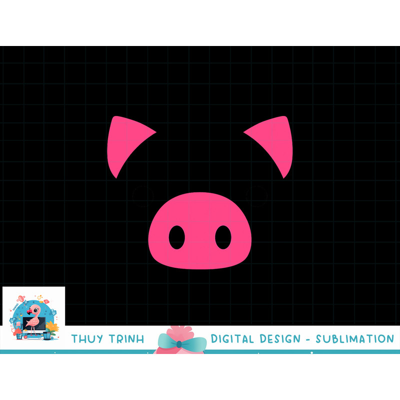 Pig Face Costume Funny Halloween png, sublimation copy.jpg