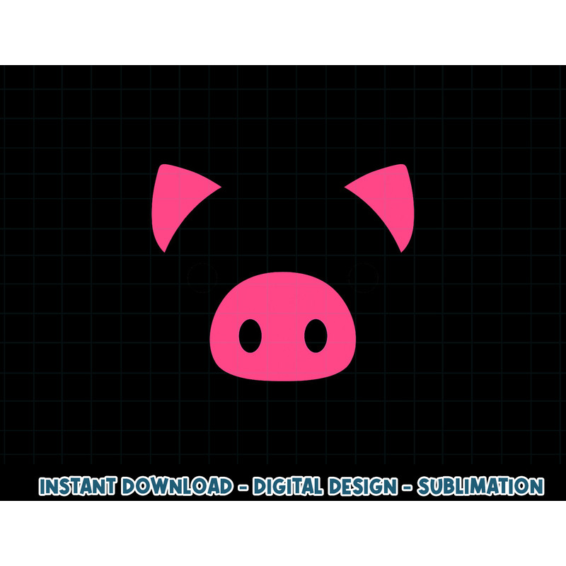 Pig Face Costume Funny Halloween png, sublimation copy.jpg
