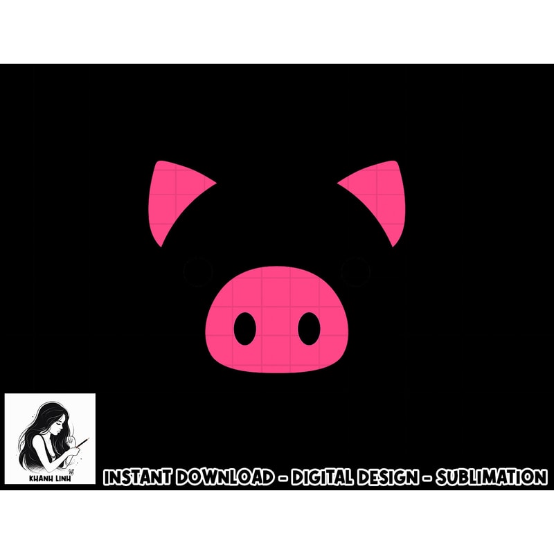 Pig Face Costume Funny Halloween png, sublimation copy.jpg
