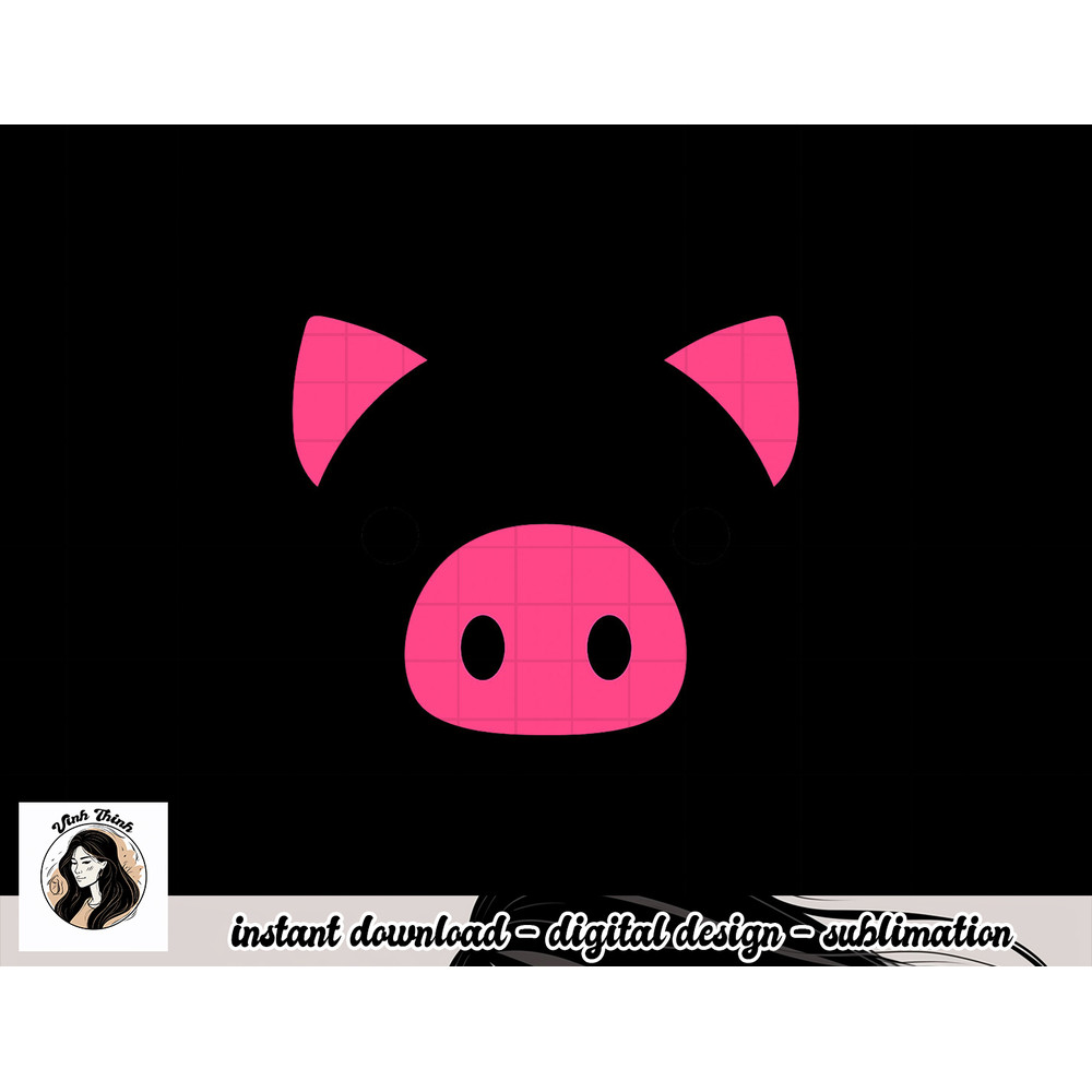Pig Face Costume Funny Halloween png, sublimation copy.jpg
