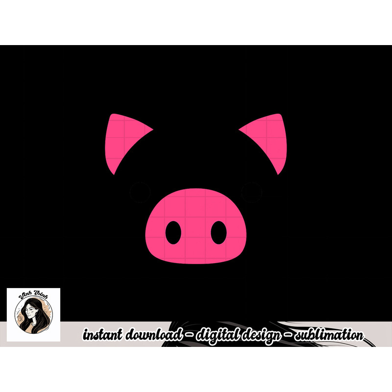 Pig Face Costume Funny Halloween png, sublimation copy.jpg