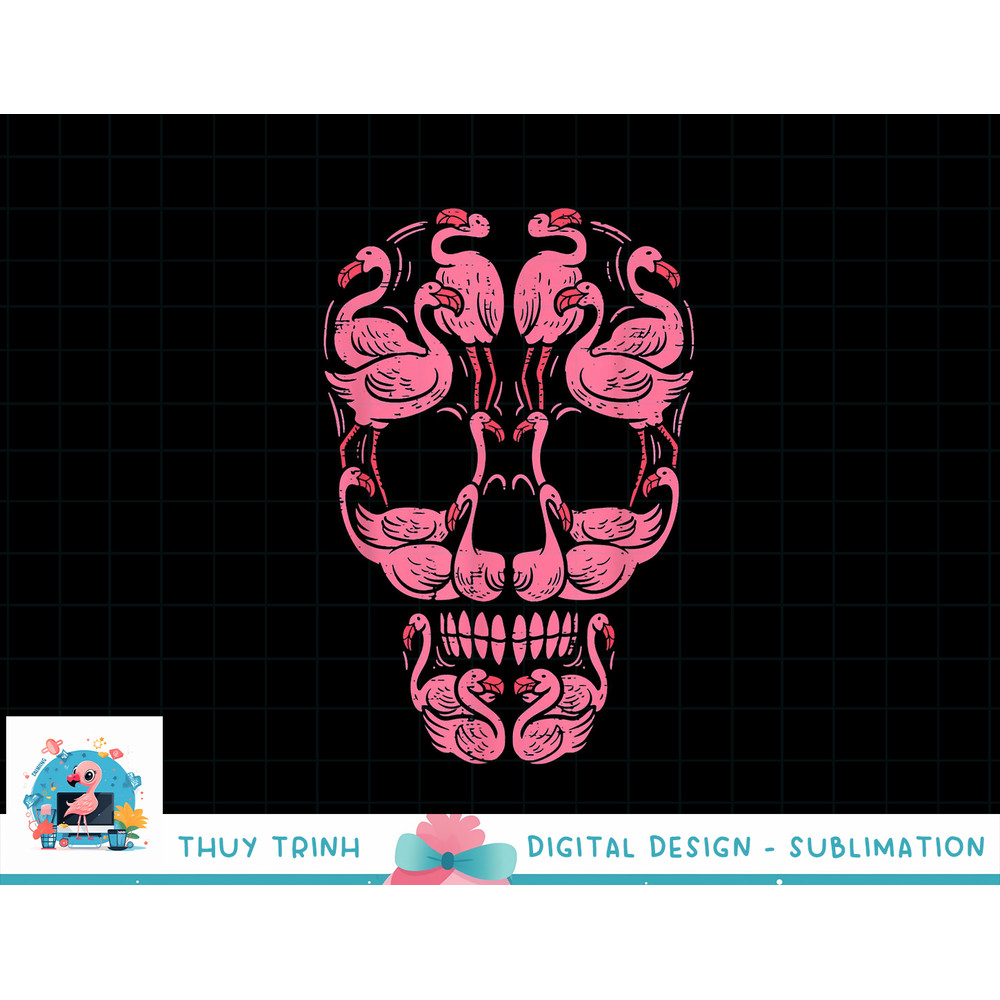 Pink Flamingo Skull Breast Cancer Awareness Halloween 2021 png, sublimation copy.jpg