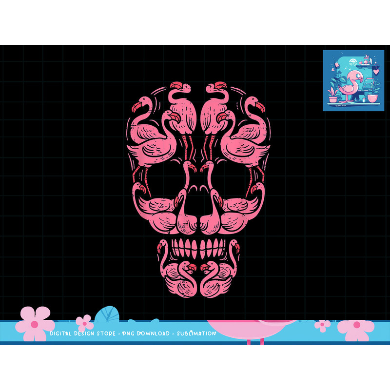 Pink Flamingo Skull Breast Cancer Awareness Halloween 2021 png, sublimation copy.jpg