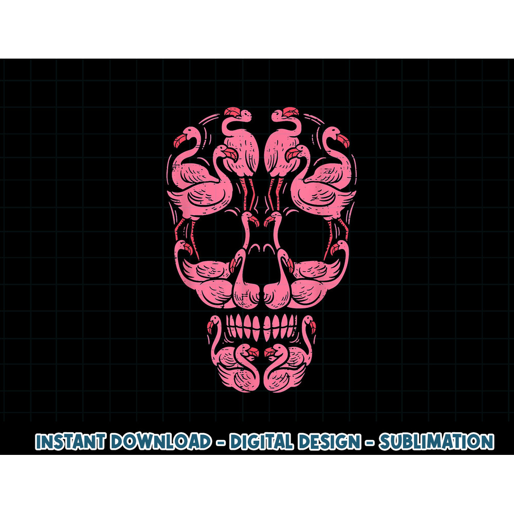 Pink Flamingo Skull Breast Cancer Awareness Halloween 2021 png, sublimation copy.jpg