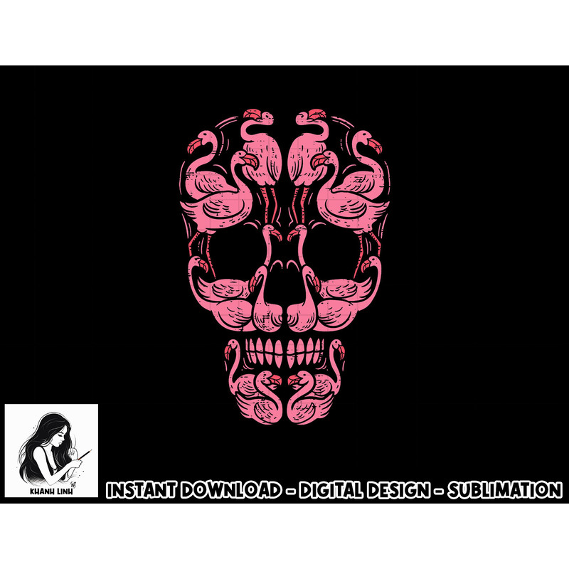 Pink Flamingo Skull Breast Cancer Awareness Halloween Women png, sublimation copy.jpg