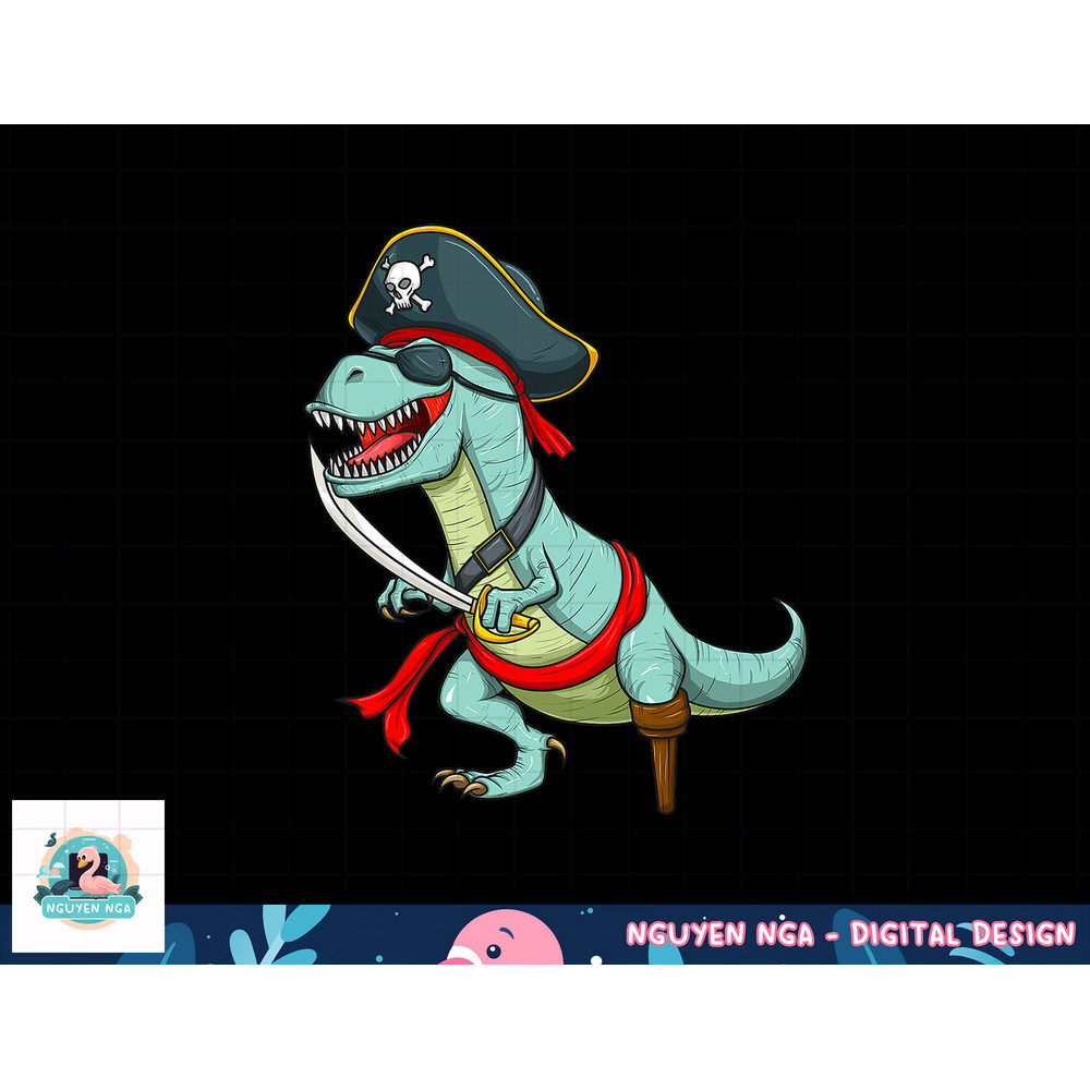 Pirate Dinosaur T Rex Funny Tyrannosaurus Halloween Costume png, sublimation copy.jpg
