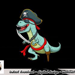 pirate dinosaur t rex funny tyrannosaurus halloween costume png, sublimation copy