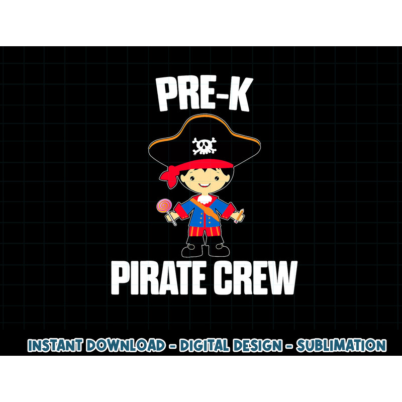 Pirate Teacher Preschool Pre-K Crew Halloween png, sublimation copy.jpg