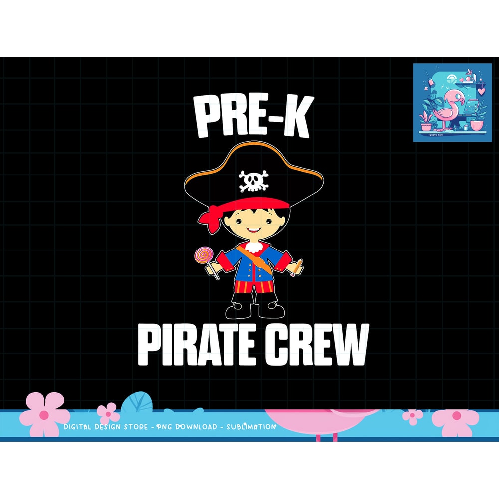 Pirate Teacher Preschool Pre-K Crew Halloween png, sublimation copy.jpg