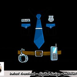 police costume cop uniform officer halloween women men boys png, sublimation copy