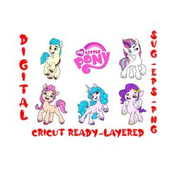 my little pony bundle svg, my little pony svg, unicorn svg