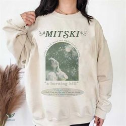 mit ski shirt, a burning hill tshirt, mitski music rock concert vintage, music vintage sweatshirt, band vintage, gift fo
