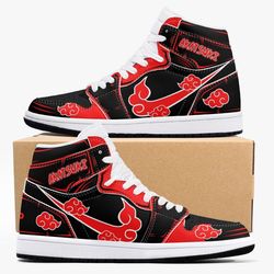 naruto shippuden akatsuki jd1 shoes, sakata gintoki gintama jordan 1 shoes, sakata gintoki gintama sneakers