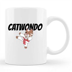 cute taekwondo mug, cute taekwondo gift, martial arts, karate mug, sports party, karate lovers gift, martial artist, mar