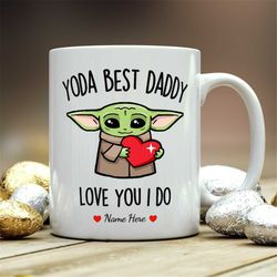 daddy gift, yoda best daddy, daddy mug, mug for daddy, best daddy mug, daddy birthday gift idea, daddy coffee mug