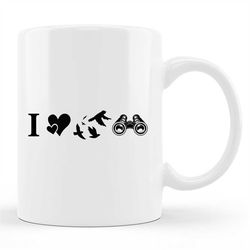 bird watcher mug, bird watcher gift, bird lover mug, ornithology mug, birdwatching mug, birdwatching gift, ornithologist