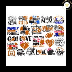 let's kick off boys, sport bundle svg, football mom svg, football shirts, football svg, football mom lover, football shi