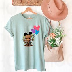 Baby Groot Shirt - Mickey Ear Tee - Mickey Mouse Ears Tee Shirt - Disney World Shirt - Guardians Of The Galaxy Tee - Sup