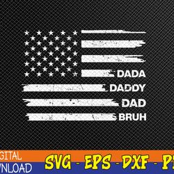 dada daddy dad bruh happy funny fathers day 2023 svg, eps, png, dxf, digital download
