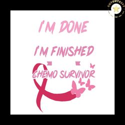 chemo survivor svg, breast cancer gift, breast cancer svg, cancer awareness vector, cancer ribbon svg, breast cancer rib