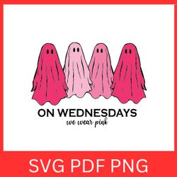 on wednesdays we wear pink mean girls ghost svg | mean girls ghost shirt design | pink ghost |