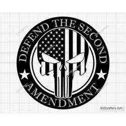 Defend the 2nd Svg Png, 2nd Amendment Svg, We the people svg, Gun Flag svg, Rifle flag svg, Military svg - Printable, Cr