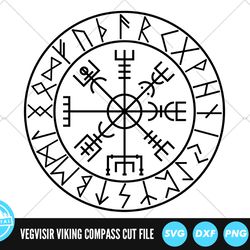 vegvisir with runes svg files , viking compass cut files , viking symbol vector files , icelandic magical stave vector ,
