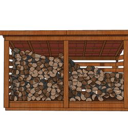 5x12 firewood shed plans - 2 1/2 Cord Storage