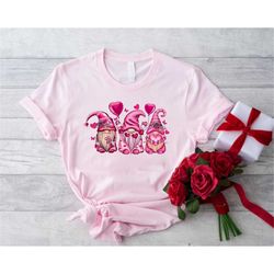 Valentine Gnome Shirt, Gnome Heart Shirt, Valentine Day Shirt for Women, Valentines Day Gift, Happy Valentines Day Shirt