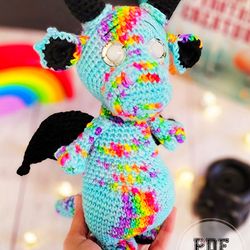animal patterns little blue crochet dragon free amigurumi pattern