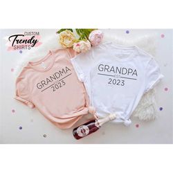 Promoted to Grandma Shirt, Promoted to Grandpa Shirt, Grandma and Grandpa Shirts, Grandma Grandpa Shirts, Grandparent Sh