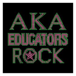Aka educators rock svg, Sorority Svg, Aka Girl gang svg, aka sorority svg, Aka svg, alpha kappa alpha, aka 1908, skee we