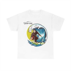 surfing bigfoot t-shirt