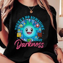 there's no sunshine only darkness luma star the only hope is the sweet relief of death unisex tshirt