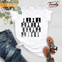 chess shirt, chess gift, chess lover shirt, gift for chess player, minimalist shirt, board game lover shirt, chess playe