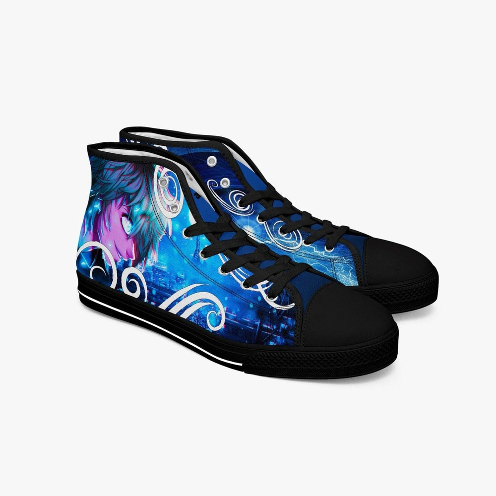 Black Clover Luck Voltia High Canvas Shoes for Fan, Black Clover Vanessa Enoteca High Canvas Shoes Sneaker