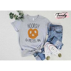 mens pretzel shirt, pretzel day design tee, gift for pretzel lover, pretzel day t-shirt, women office shirts, pretzel da
