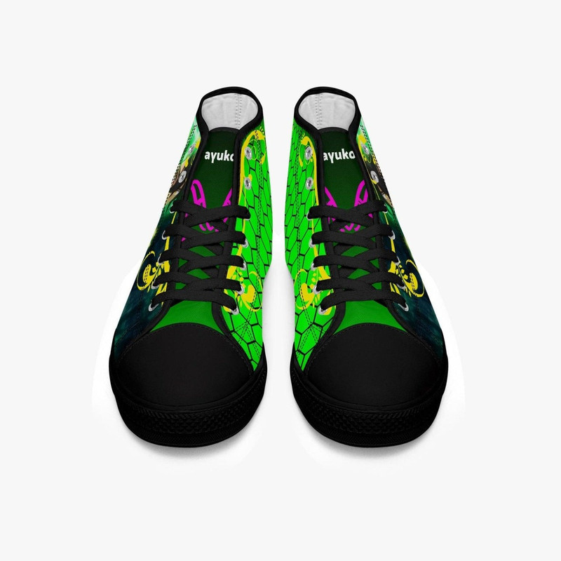 Black Clover Yuno High Canvas Shoes for Fan, Black Clover Yuno High Canvas Shoes Sneaker