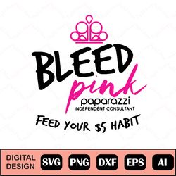 paparazzi bleed pink svg, independent consultant, paparazzi svg design, bling boss, team svg, paparazzi vector, printabl
