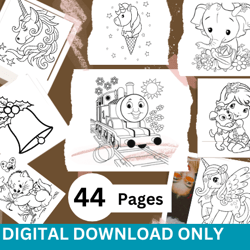44 printable coloring pages for kids, toddlers, preschoolers, coloring book coloring page preschool kindergarten homesch
