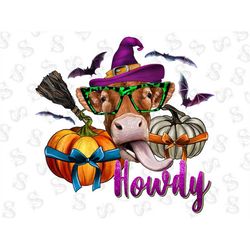 Howdy Halloween Baby Calf Png Sublimation Design,Halloween Vibes Png,Pumpkin Png,Howdy Png,Halloween Howdy,Baby Calf Png