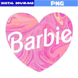 barbie heart png, barbie png, barbie pink logo png, barbie logo png, girl png, cartoon png, png digital file