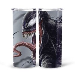 venom tumbler, venom skinny tumbler, movie tumbler, movie skinny tumbler, marvel tumbler, symbiote eddie brock tumbler