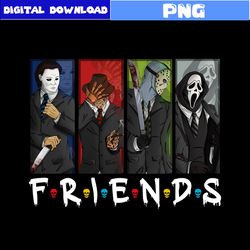 friends png, horror movie png, horror movie character png, halloween png, png digital file