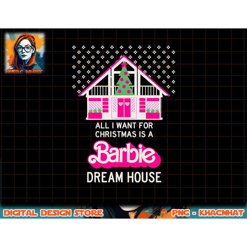 Barbie All I Want For The Holiday png, sublimation copy.jpg