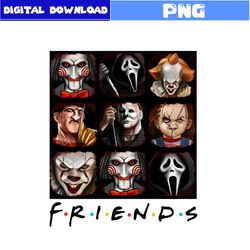 michael myers png, ghostface png, jason voorhees png, horror friends face png, horror character png, halloween png